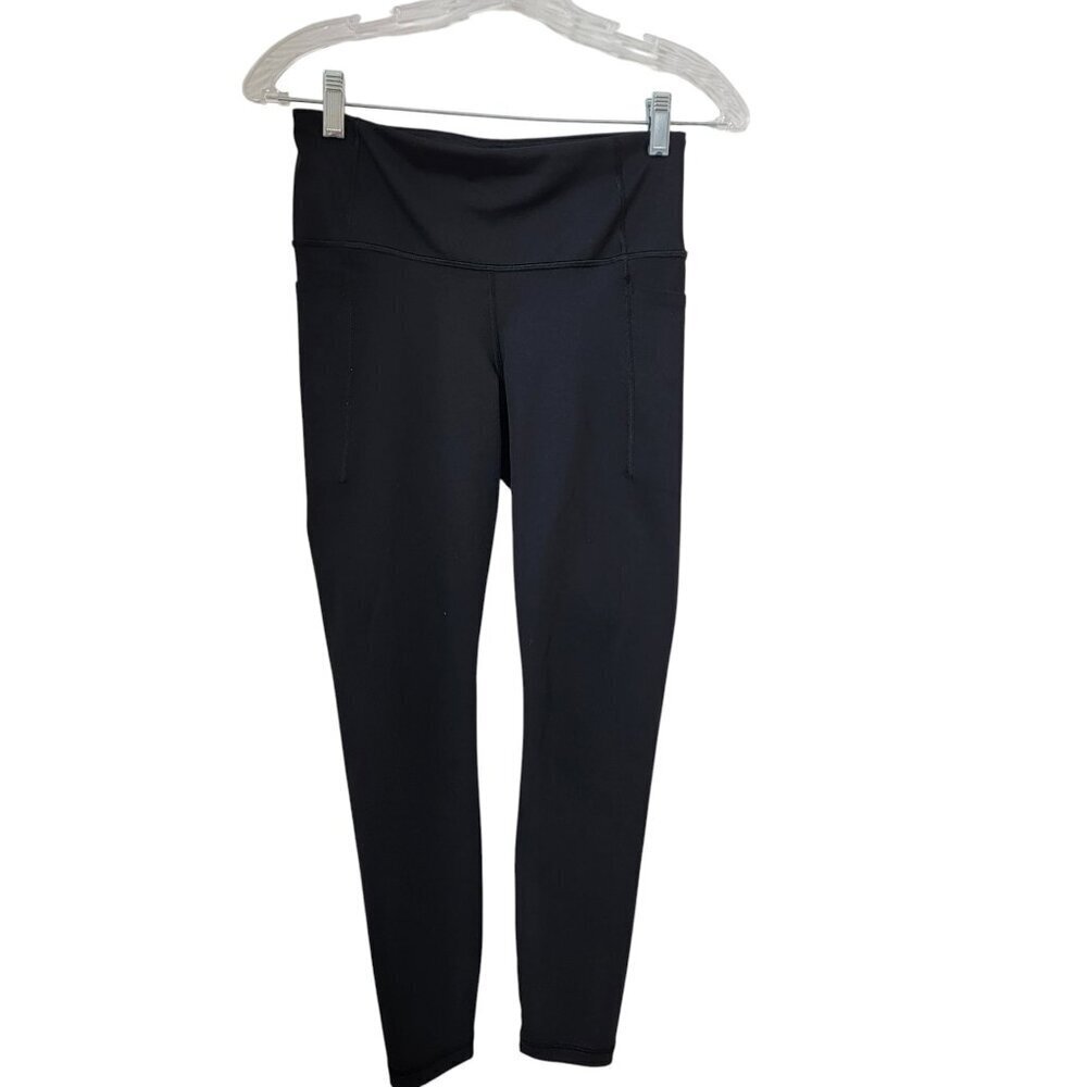 GapFit Size S Black Mid Rise Leggings / Yoga Pants, Excellent Used Condition
